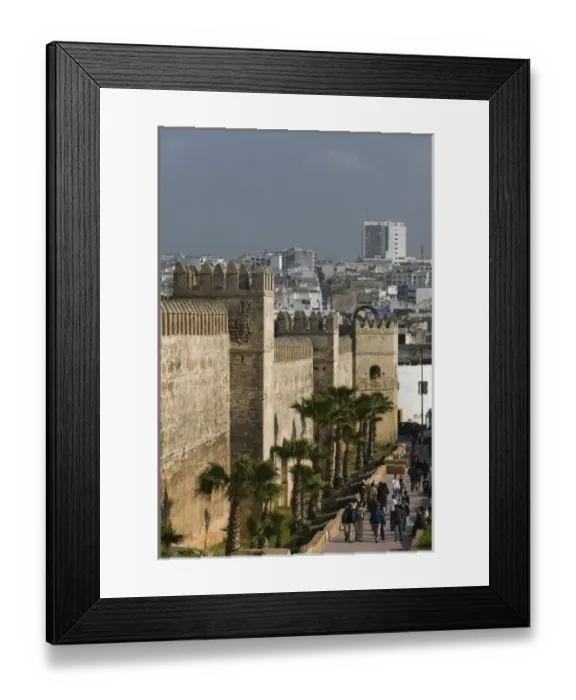 Framed Print : MOROCCO, Rabat: Kasbah des Oudaias, Outer Wall of Andalusian Gardens Framed Print : MOROCCO, Rabat: Kasbah des Oudaias, Outer Wall of Andalusian Gardens