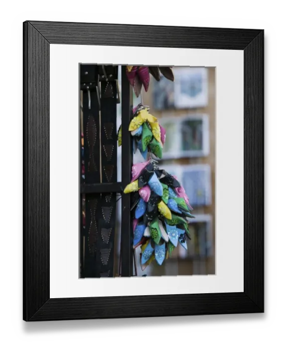 Framed Print : MOROCCO, Rabat: Kasbah des Oudaias, Andalusian Gardens Miniature Babouches Slippers Framed Print : MOROCCO, Rabat: Kasbah des Oudaias, Andalusian Gardens Miniature Babouches Slippers