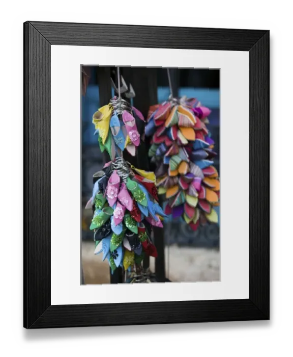 Framed Print : MOROCCO, Rabat: Kasbah des Oudaias, Andalusian Gardens Miniature Babouches Slippers Framed Print : MOROCCO, Rabat: Kasbah des Oudaias, Andalusian Gardens Miniature Babouches Slippers