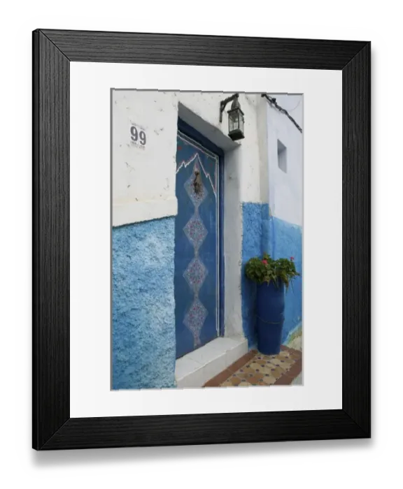 Framed Print : MOROCCO-Rabat: Kasbah des Oudaias- Doorway Detail Framed Print : MOROCCO-Rabat: Kasbah des Oudaias- Doorway Detail