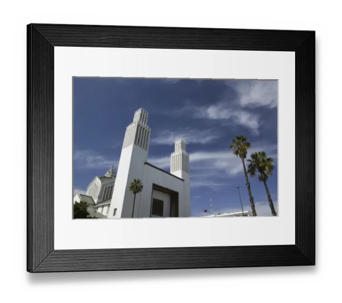 Framed Print : MOROCCO, Rabat: Rabat Ville Nouvelle / New Town, St. Pierre Cathedral / Place du Joulane Framed Print : MOROCCO, Rabat: Rabat Ville Nouvelle / New Town, St. Pierre Cathedral / Place du Joulane