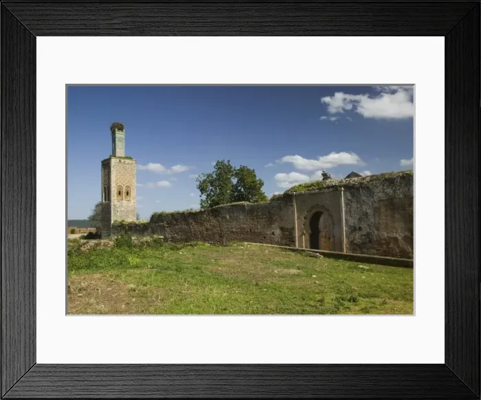 Framed Print : MOROCCO, Rabat: Chellah, Merenid Necropolis (13th cent. ) Minaret with Stork Nest Framed Print : MOROCCO, Rabat: Chellah, Merenid Necropolis (13th cent. ) Minaret with Stork Nest