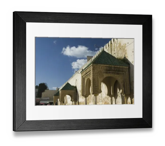 Framed Print : MOROCCO, Meknes: Place el, Hedim / Main Town Square / Medina Wall detail Framed Print : MOROCCO, Meknes: Place el, Hedim / Main Town Square / Medina Wall detail