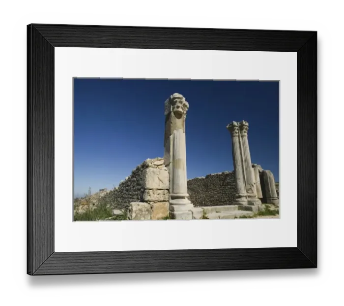 Framed Print : MOROCCO, Volubilis: Roman Town mostly dating to 2nd & 3rd c. AD / Abandoned by Romans Framed Print : MOROCCO, Volubilis: Roman Town mostly dating to 2nd & 3rd c. AD / Abandoned by Romans
