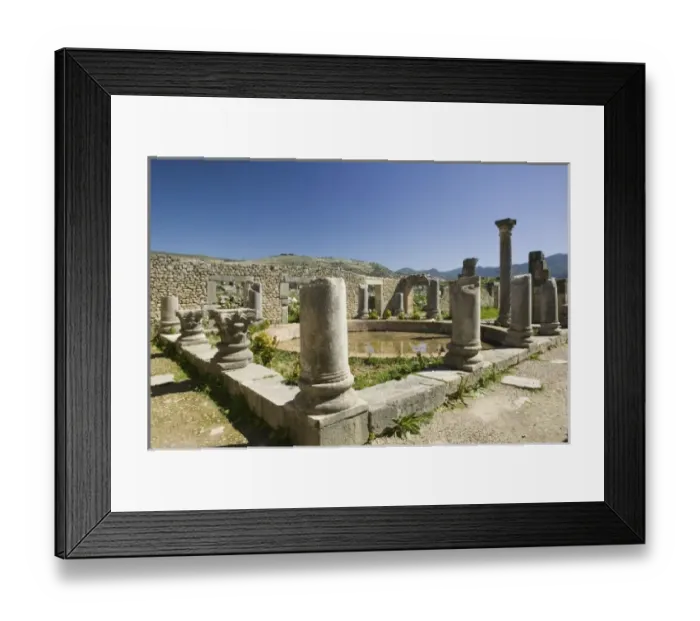 Framed Print : MOROCCO, Volubilis: Roman Town mostly dating to 2nd & 3rd c. AD / Abandoned by Romans Framed Print : MOROCCO, Volubilis: Roman Town mostly dating to 2nd & 3rd c. AD / Abandoned by Romans