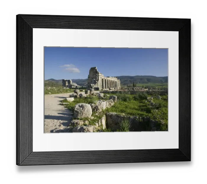 Framed Print : MOROCCO, Volubilis: Roman Town mostly dating to 2nd & 3rd c. AD / Abandoned by Romans Framed Print : MOROCCO, Volubilis: Roman Town mostly dating to 2nd & 3rd c. AD / Abandoned by Romans