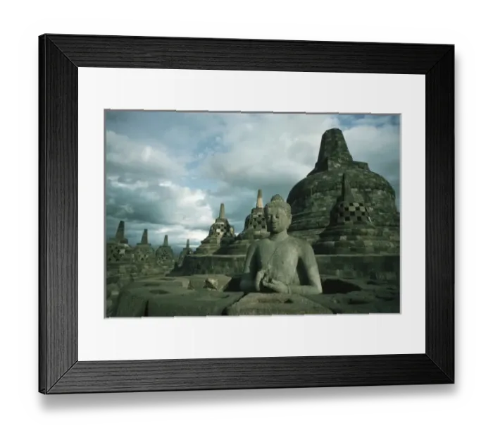Framed Print : Statue of Buddha, Borobudur, Buddhist temple, Java, Indonesia Framed Print : Statue of Buddha, Borobudur, Buddhist temple, Java, Indonesia