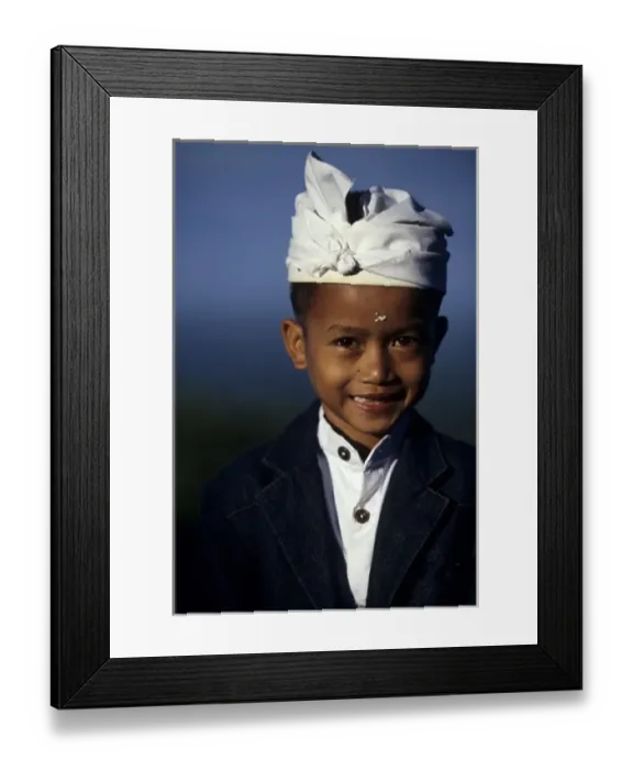 Framed Print : Indonesia, Bali, near Lovina. Balinese youth (MR) Framed Print : Indonesia, Bali, near Lovina. Balinese youth (MR)