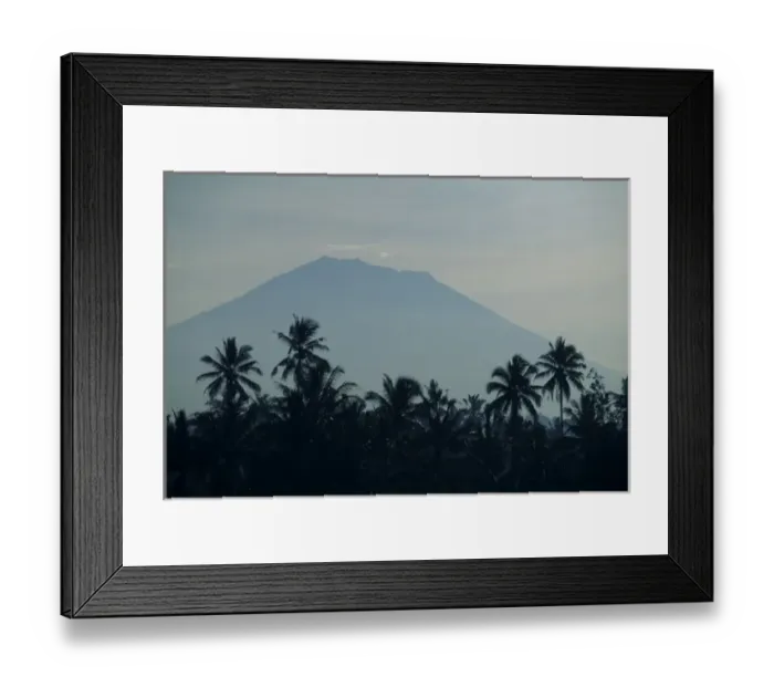 Framed Print : Indonesia, Bali. Volcano Gunung Agung (3142 meters, Balis highest mountain) Framed Print : Indonesia, Bali. Volcano Gunung Agung (3142 meters, Balis highest mountain)