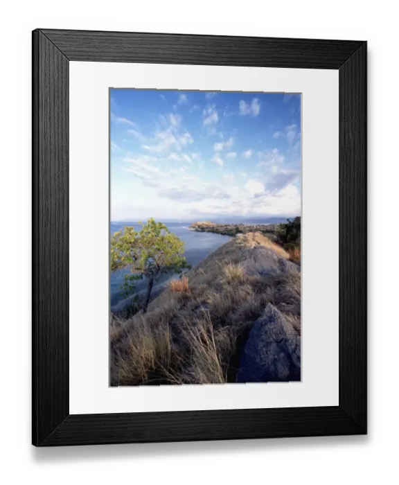 Framed Print : Asia, Indonesia, Lesser Sunda Archipelago, small remote island in Sape Straight off Framed Print : Asia, Indonesia, Lesser Sunda Archipelago, small remote island in Sape Straight off