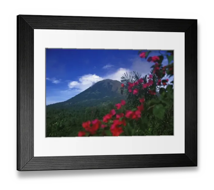Framed Print : Indonesia, N. Sulawesi, Tomohon. Mt. Lokon Framed Print : Indonesia, N. Sulawesi, Tomohon. Mt. Lokon