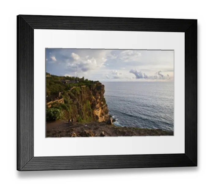 Framed Print : Bali, Indonesia. Uluwatu temple is one of the many famous landscape temples overlooks the ocean