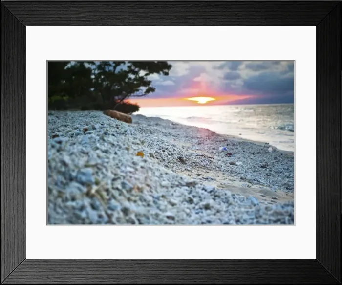 Framed Print : Gili Islands, Indonesia. Gili Trawangan is the largest of the Gili islands, only Framed Print : Gili Islands, Indonesia. Gili Trawangan is the largest of the Gili islands, only