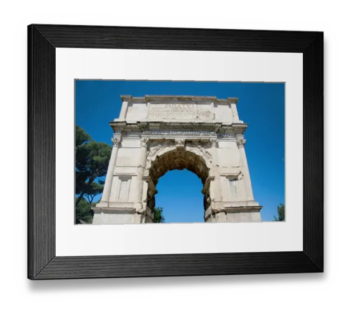 Framed Print : Roman Art. Arch of Titus. Erected in the year 81 to commemorate the conquest of Titus