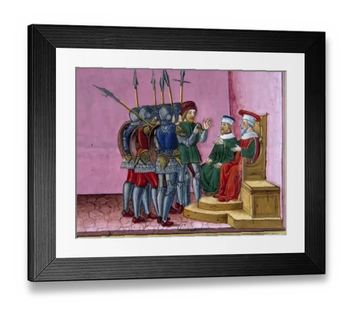 Framed Print : The High Priests remember to Pilate that Jesus had prophesied that he would rise