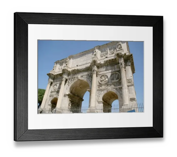 Framed Print : Roman Art. Arch of Constantine. Triumphal arch. It was erected to commemorate Constantine Framed Print : Roman Art. Arch of Constantine. Triumphal arch. It was erected to commemorate Constantine