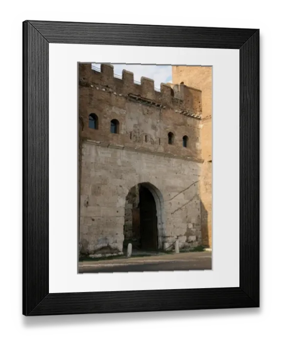Framed Print : Porta San Paolo. One of the southem gates in the 3rd century Aurelian Wals of Rome Framed Print : Porta San Paolo. One of the southem gates in the 3rd century Aurelian Wals of Rome