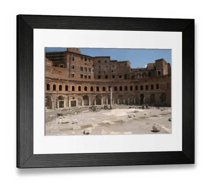 Framed Print : Forum of Trajan, attributed to the architect Apollodorus of Damascus. Trajans Market Framed Print : Forum of Trajan, attributed to the architect Apollodorus of Damascus. Trajans Market