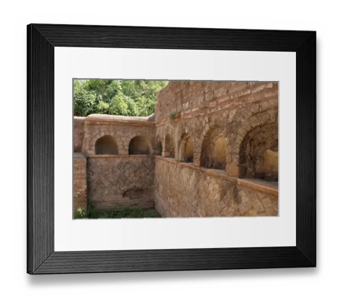 Framed Print : Columbarium. Ostia Antica. Italy