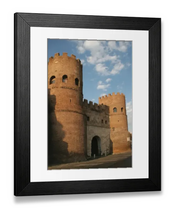 Framed Print : Porta San Paolo. One of the southem gates in the 3rd century Aurelian Wals of Rome Framed Print : Porta San Paolo. One of the southem gates in the 3rd century Aurelian Wals of Rome