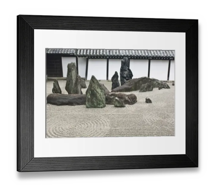Framed Print : Japan, Kyoto, Tofukuji Temple, Rock Garden Framed Print : Japan, Kyoto, Tofukuji Temple, Rock Garden