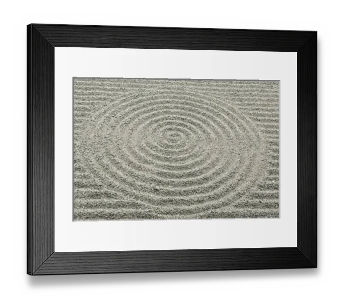 Framed Print : Japan, Kyoto, Tofukuji Temple, Pattern in Sand Framed Print : Japan, Kyoto, Tofukuji Temple, Pattern in Sand
