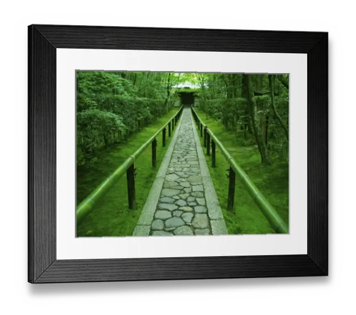 Framed Print : Asia, Japan, Kyoto. Zen Garden Framed Print : Asia, Japan, Kyoto. Zen Garden