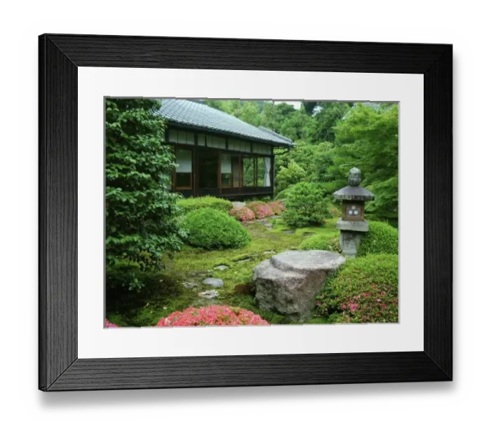 Framed Print : Asia, Japan, Kyoto. Zen Garden Framed Print : Asia, Japan, Kyoto. Zen Garden