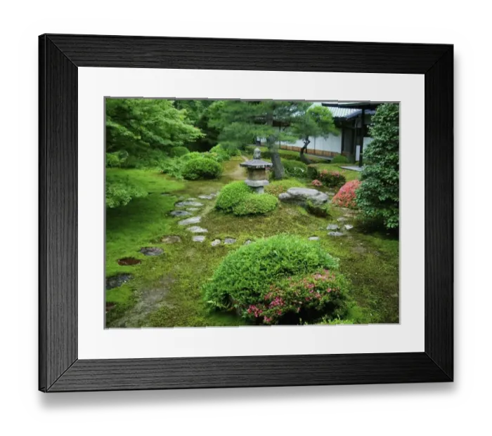 Framed Print : Asia, Japan, Kyoto. Zen Garden Framed Print : Asia, Japan, Kyoto. Zen Garden