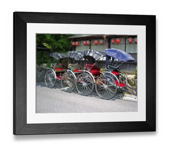 Framed Print : Asia, Japan, Kyoto. Rickshaw Framed Print : Asia, Japan, Kyoto. Rickshaw