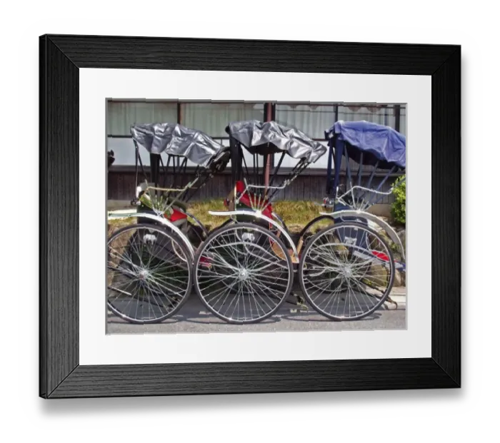 Framed Print : Asia, Japan, Kyoto. Rickshaw Framed Print : Asia, Japan, Kyoto. Rickshaw