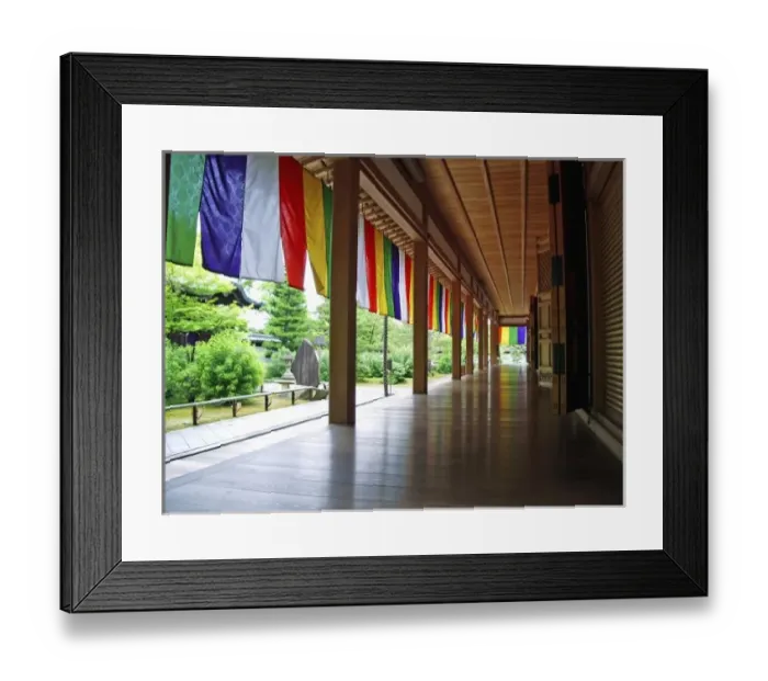 Framed Print : Asia, Japan, Kyoto. Zen Garden Framed Print : Asia, Japan, Kyoto. Zen Garden