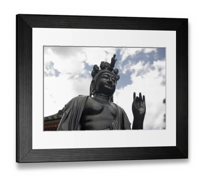 Framed Print : Asia, Japan, Kyoto. God of Mercy