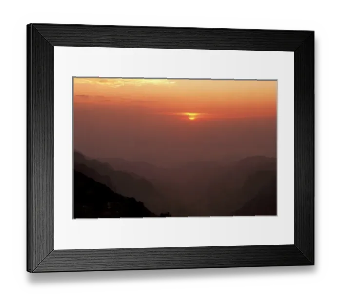 Framed Print : Asia, Jordan, Jerash. Sunset over Wadi Rum