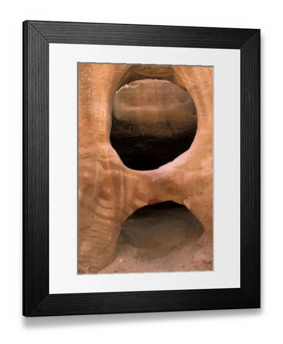 Framed Print : Asia, Jordan, Petra. Hole and arch in sandstone Framed Print : Asia, Jordan, Petra. Hole and arch in sandstone