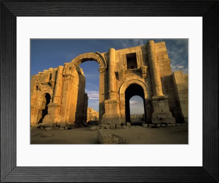 Framed Print : Asia, Jordan, Jerash. Arch of Triumph, honoring Hadrian Framed Print : Asia, Jordan, Jerash. Arch of Triumph, honoring Hadrian