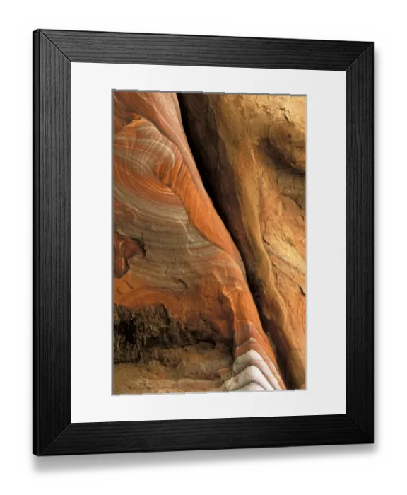 Framed Print : Asia, Jordan, Petra. Colorful patterns in sandstone Framed Print : Asia, Jordan, Petra. Colorful patterns in sandstone