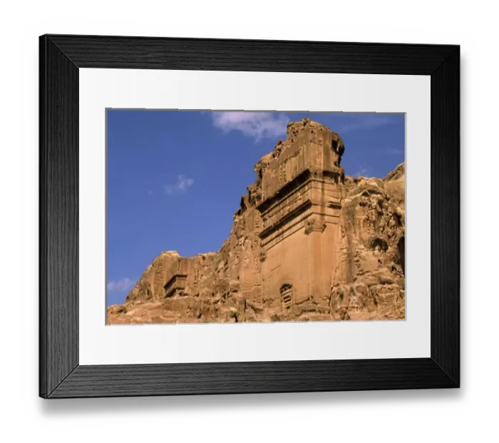Framed Print : Asia, Jordan, Petra. Tomb of Aneshu Facade Framed Print : Asia, Jordan, Petra. Tomb of Aneshu Facade