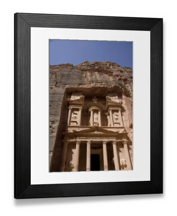 Framed Print : Jordan, Ancient Nabataean city of Petra. The Treasury (aka El Khazneh) Framed Print : Jordan, Ancient Nabataean city of Petra. The Treasury (aka El Khazneh)