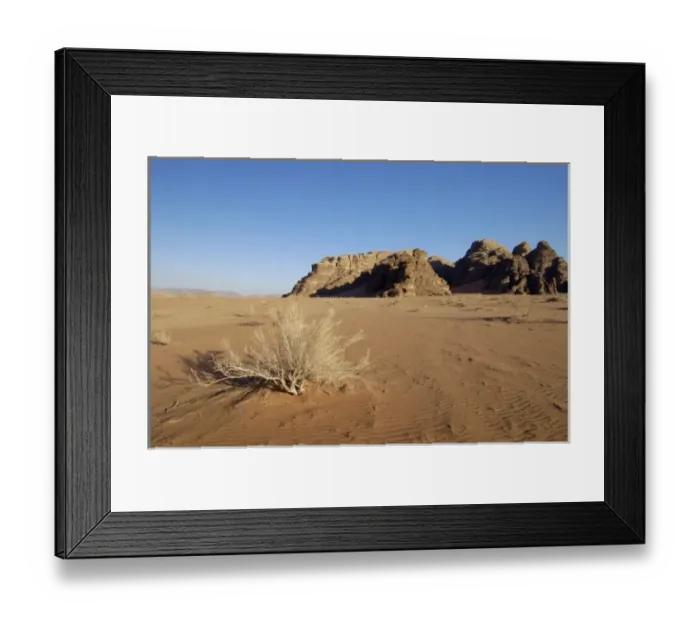 Framed Print : Jordan, Wadi Rum desert Framed Print : Jordan, Wadi Rum desert