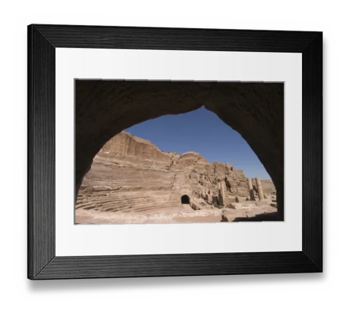 Framed Print : Jordan, Petra, Nabatean Theatre Framed Print : Jordan, Petra, Nabatean Theatre