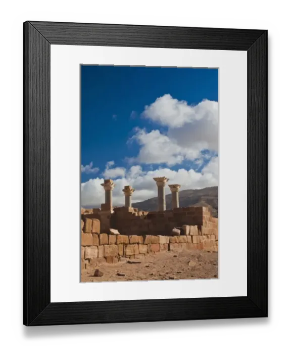 Framed Print : Jordan, Petra-Wadi Musa, Ancient Nabatean City of Petra, columns of the Blue Church Framed Print : Jordan, Petra-Wadi Musa, Ancient Nabatean City of Petra, columns of the Blue Church