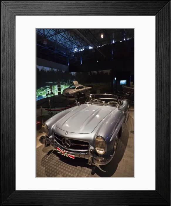 Framed Print : Jordan, Amman, Royal Automoblie Museum, Mercedes sportscar of King Hussein