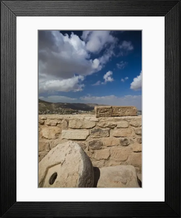 Framed Print : Jordan, Kings HIghway, Karak, Karak Crusader Castle, exterior