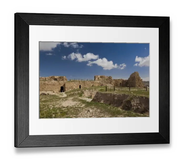 Framed Print : Jordan, Kings HIghway, Karak, Karak Crusader Castle, exterior