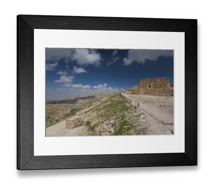 Framed Print : Jordan, Kings HIghway, Karak, Karak Crusader Castle, exterior Framed Print : Jordan, Kings HIghway, Karak, Karak Crusader Castle, exterior