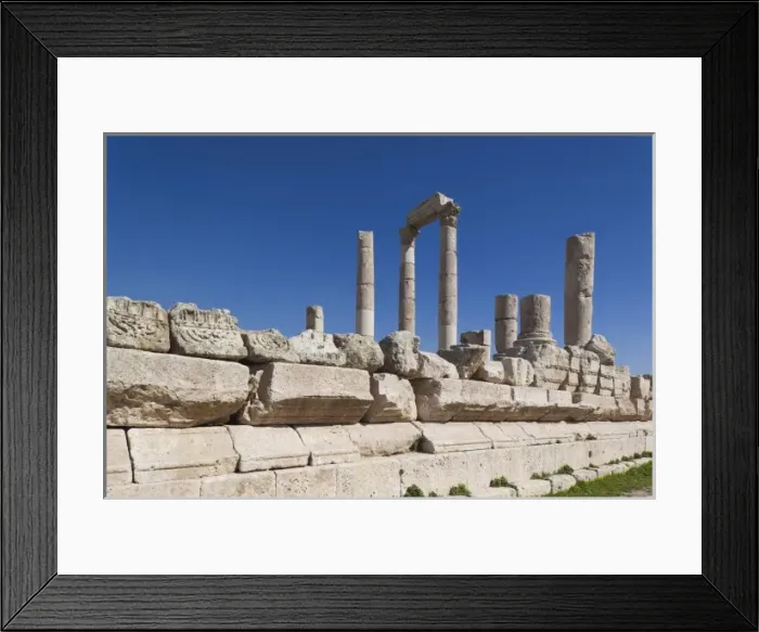 Framed Print : Jordan, Amman, The Citadel, Roman-era Temple of Hercules Framed Print : Jordan, Amman, The Citadel, Roman-era Temple of Hercules