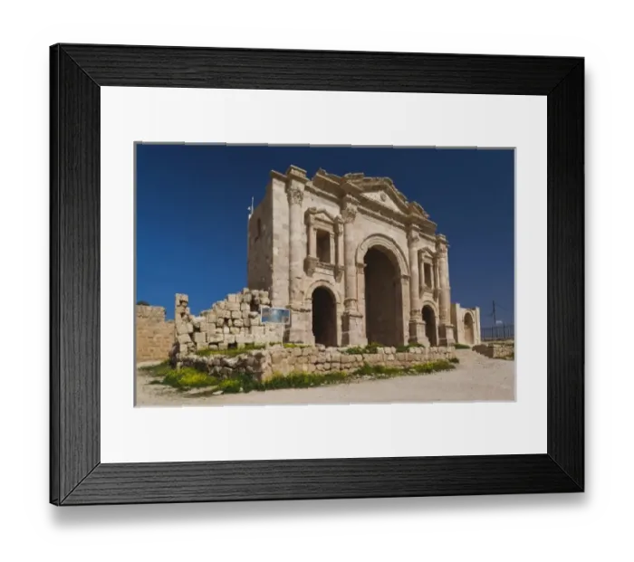 Framed Print : Jordan, Jerash, Roman-Era Hadrians Arch
