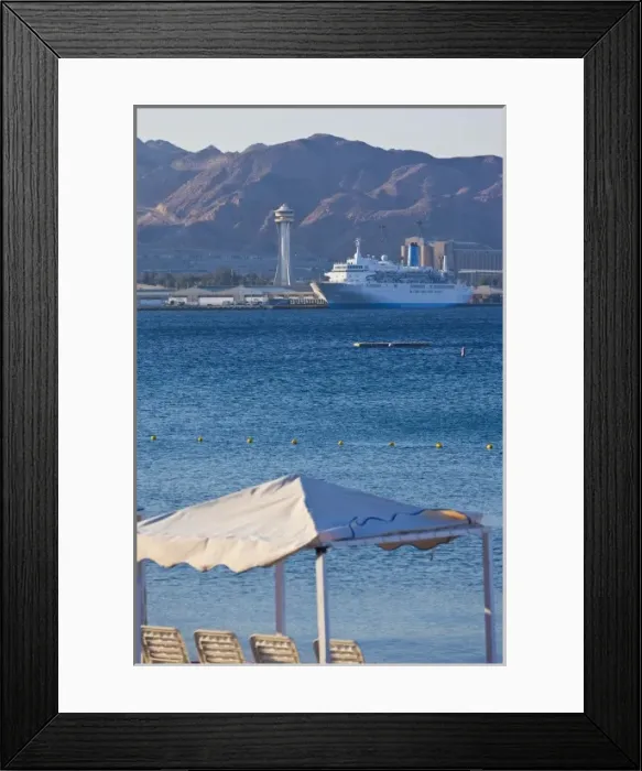 Framed Print : Jordan, Aqaba, Port of Aqaba Framed Print : Jordan, Aqaba, Port of Aqaba