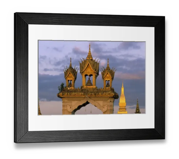 Framed Print : Asia, Laos, Vientiane. That Luang Temple